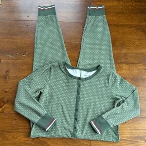 Hearth & Hand with Magnolia Green Polka Dot Onesie Pajama Sz XL